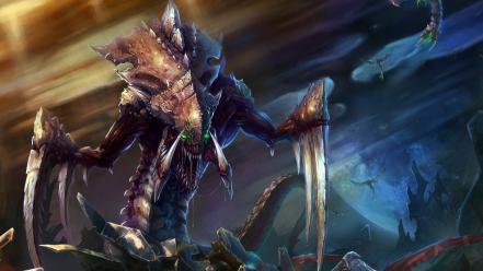 Starcraft zerg hydralisk fantasy art artwork ii wallpaper