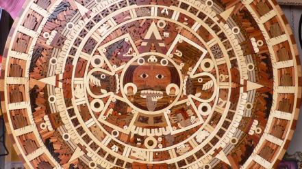 Sun aztec civilization calendar wallpaper