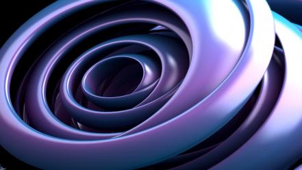 Abstract purple cgi spiral 3d chords wallpaper