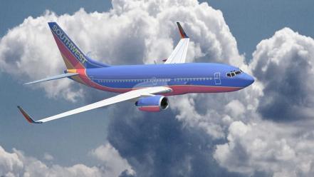 Aircraft airliners southwest airlines boeing 737-700 wallpaper
