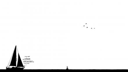 Black and white xkcd drawings wallpaper