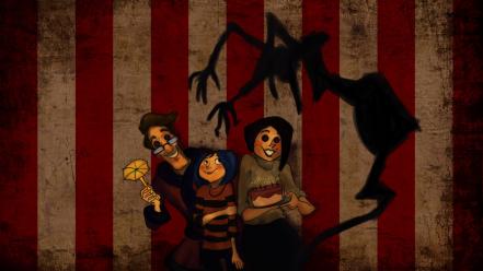 Creepy movies coraline buttons wallpaper