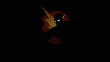 Flash comic hero lightning bolts black background wallpaper