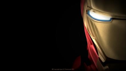 Iron man metal masks digital art wallpaper