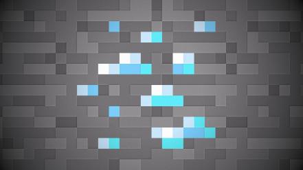 Minecraft pixel art 8-bit diamond wallpaper