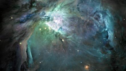 Outer space stars nebulae black hole colors wallpaper