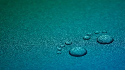 Rain mark footprint turquoise widescreen footsteps drops wallpaper
