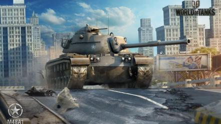 Video games world of tanks m48a1 wallpaper