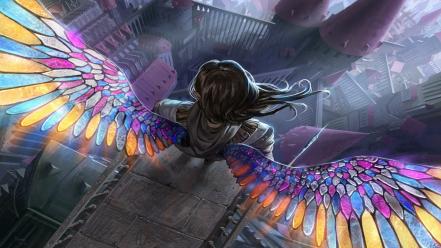 Wings magic the gathering artwork colors orzhov wallpaper