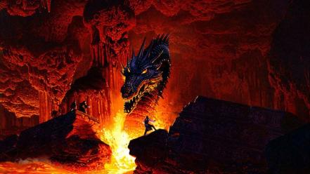 Dragons fire keith parkinson sea wallpaper
