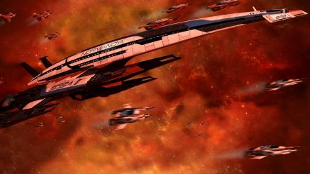 Effect spaceships science fiction game art sci-fi wallpaper