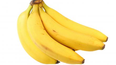 Fruits bananas white background colors strong fresh vitamins wallpaper