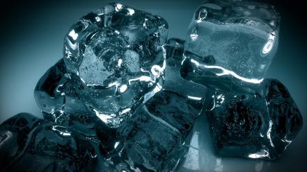 Ice cold frozen cubes wallpaper