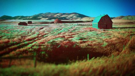 Infrared barn photography shed natural scenery ir wallpaper