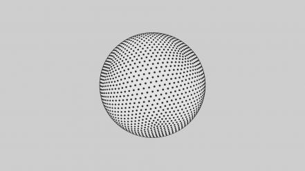 Minimalistic circles balls simple background wallpaper