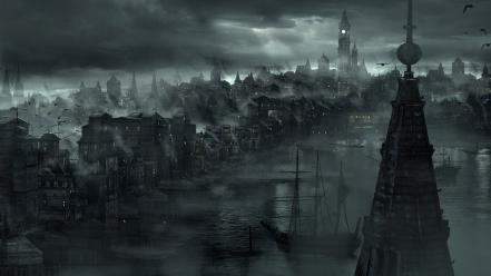 Video games cityscapes artwork thief 4 wallpaper