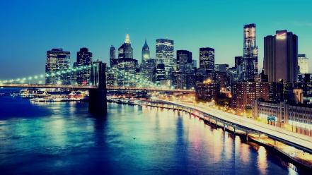 Architecture usa new york city town skyscrapers cities wallpaper