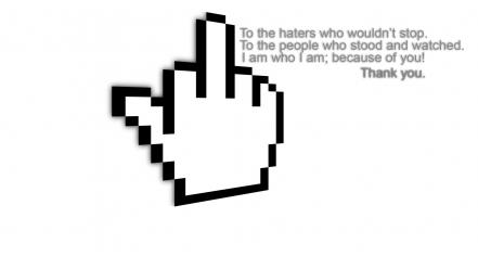 Black and white quotes fingers personal haters wallpaper