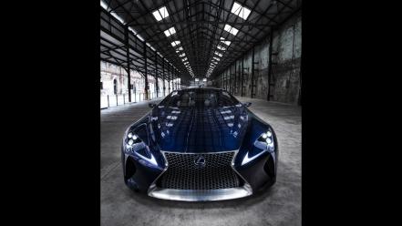 Blue lexus concept art static lf-lc wallpaper