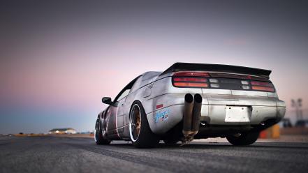 Cars nissan 300zx low-angle shot rear angle view wallpaper