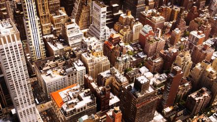 Cityscapes buildings new york city rooftops cities wallpaper