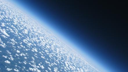 Clouds outer space earth wallpaper