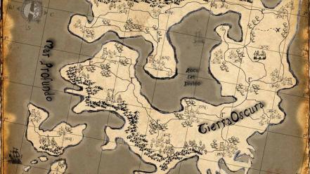 Fantasy art maps treasure wallpaper