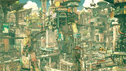 Imperial boy artwork cities wallpaper