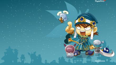 Mage video games sorcerer magician staff maplestory game wallpaper