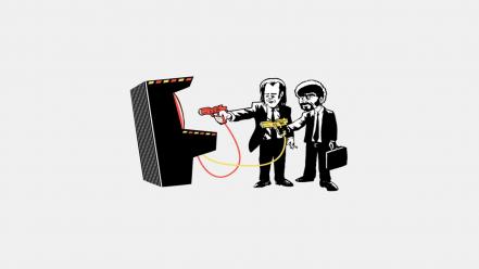 Pulp fiction funny arcade fun-art wallpaper