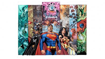 Superman aquaman flash comic hero wonder woman wallpaper
