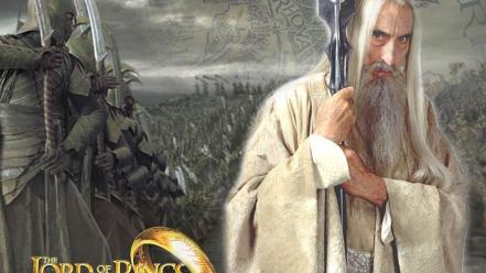 The lord of rings saruman christopher lee wallpaper