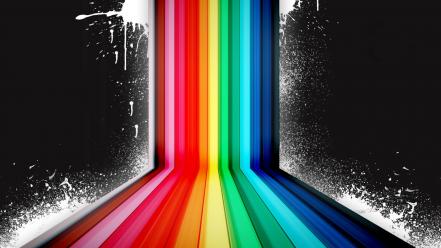 Dark Rainbow Vector wallpaper
