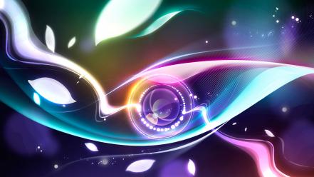 Digital Abstract Eye Hd wallpaper