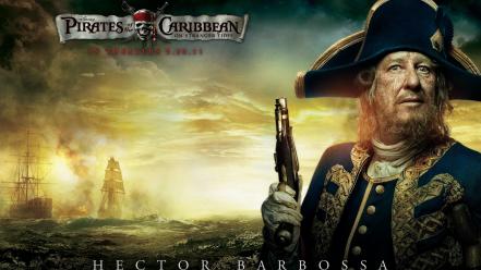 Geoffrey Rush In Pirates Of The Caribbean 4 wallpaper