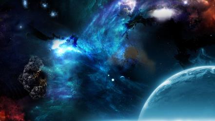 🥇 Outer space planets fantasy art science fiction artwork wallpaper ...