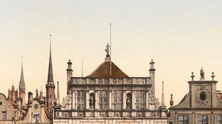 Poland danzig palace gdansk old photo photography wallpaper