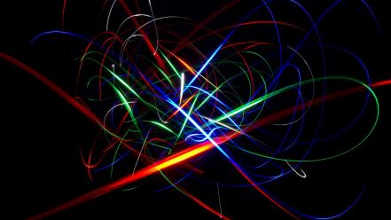 Abstract light trails wallpaper