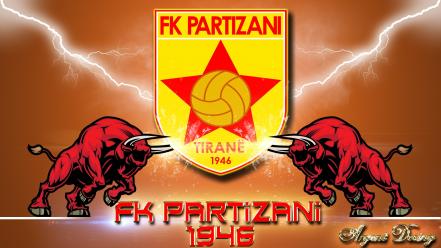 Albania football logos fk partizan teams soccer wallpaper