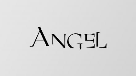 Angels simple text wallpaper