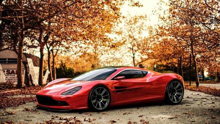 Aston martin dbc autumn cars wallpaper