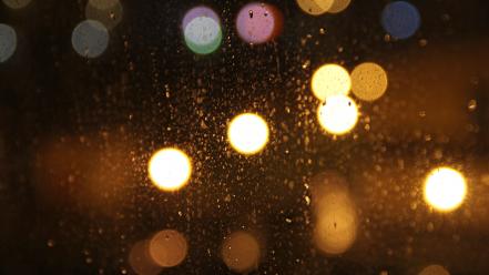 Bokeh rain wallpaper