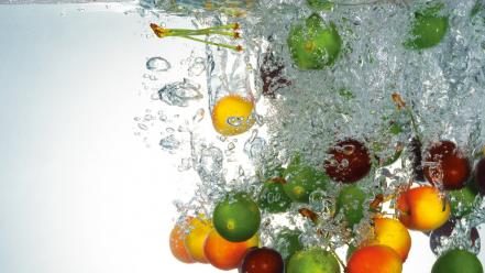 Fruit water wallpaper