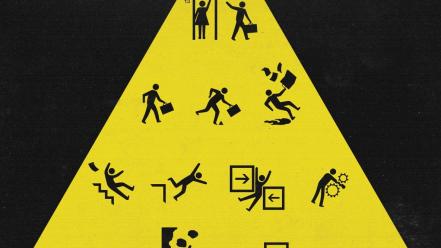 Funny cheating yellow sign wallpaper