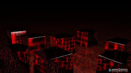 Futuristic cubes 3d wallpaper