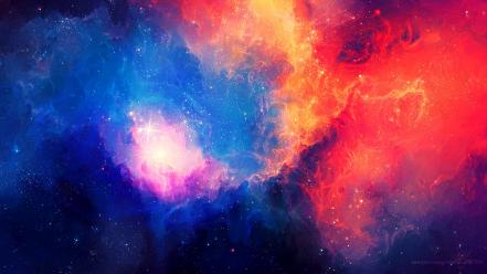 Outer space galaxies skies tyler young wallpaper