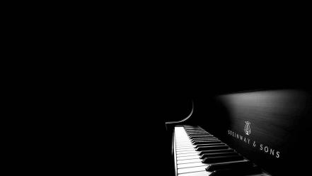 Piano black background wallpaper