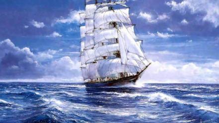 Ships sail ship sailing wallpaper