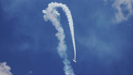 St. louis aerobatics aircraft airshow contrails wallpaper