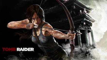 Tomb raider lara croft bow and arrow wallpaper